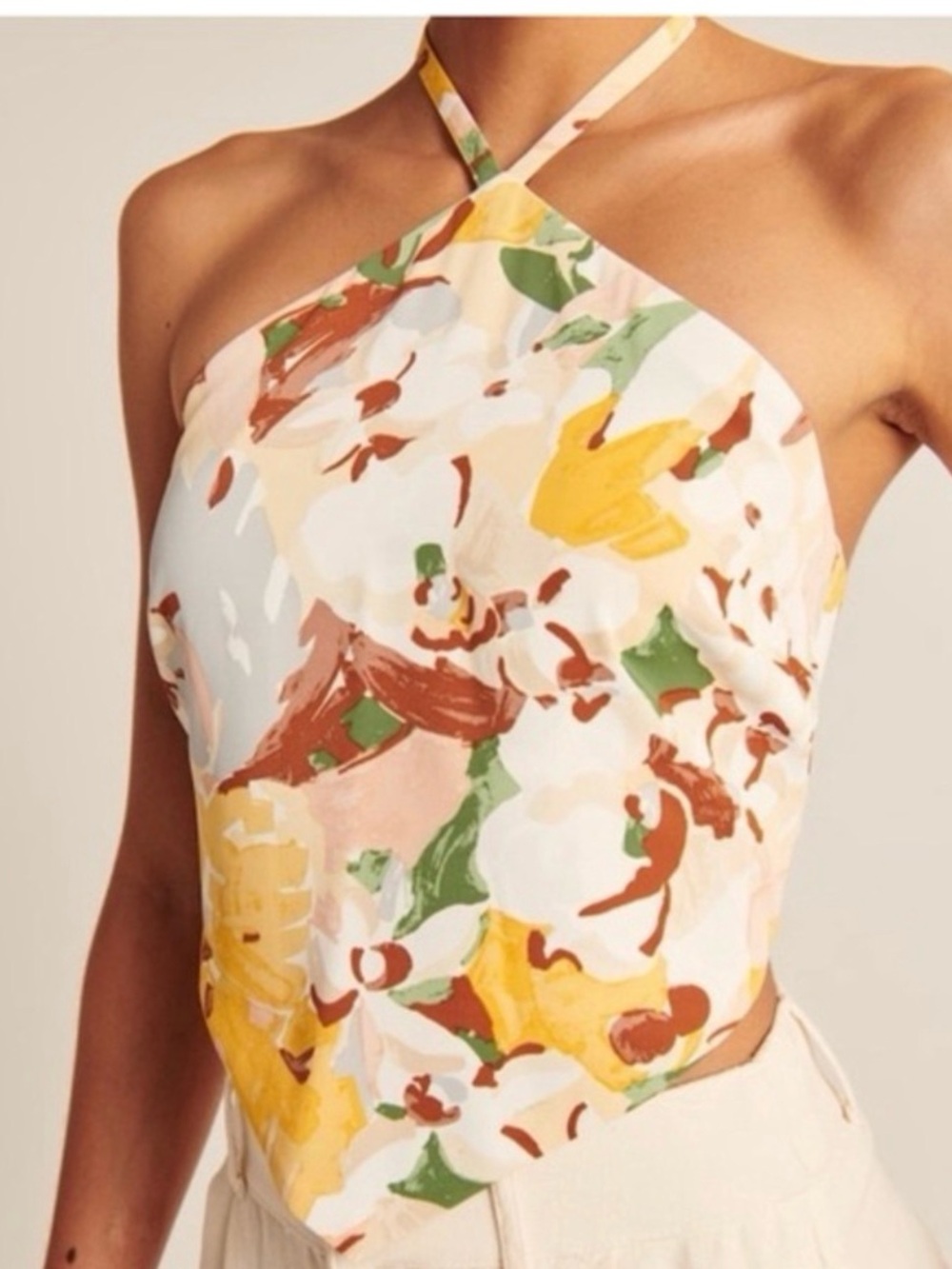 Abercrombie & Fitch Scarf Halter Top